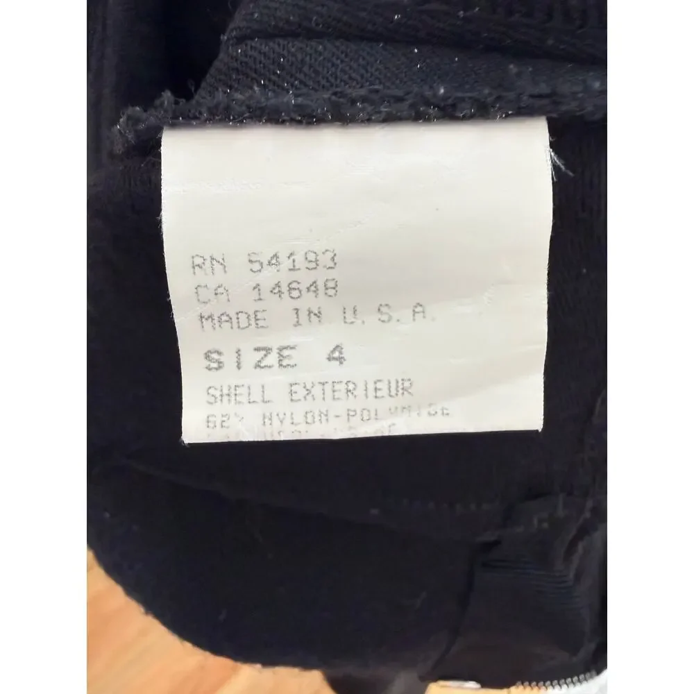 Vintage Bogner Ski Bibs Women’s Size 4 Black‎ Retro Après Ski Suit